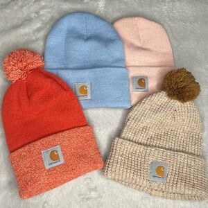 Carhartt Beanie Collection 4 - Orange, Blue, Pink, Tan